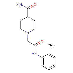 1-{[(2-methylphenyl)carbamoyl]methyl}piperidine-4-carboxamide