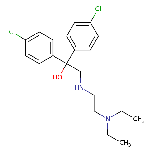 1,1-bis(4-chlorophenyl)-2-{[2-(diethylamino)ethyl]amino}ethan-1-ol