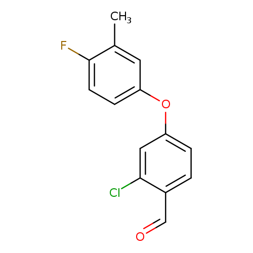 2-chloro-4-(4-fluoro-3-methylphenoxy)benzaldehyde