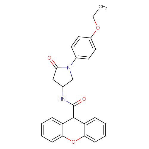 N-[1-(4-ethoxyphenyl)-5-oxopyrrolidin-3-yl]-9H-xanthene-9-carboxamide