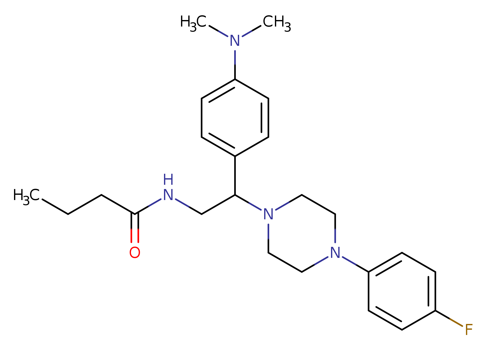 N-{2-[4-(dimethylamino)phenyl]-2-[4-(4-fluorophenyl)piperazin-1-yl]ethyl}butanamide