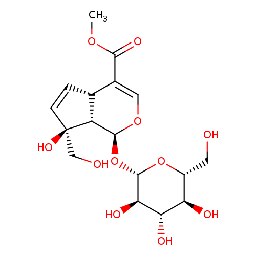 Cyclopenta[c]pyran-4-carboxylic acid, 1-(β-D-glucopyranosyloxy)-1,4a,7,7a-tetrahydro-7-hydroxy-7-(hydroxymethyl)-, methyl ester, (1S,4aS,7S,7aS)-