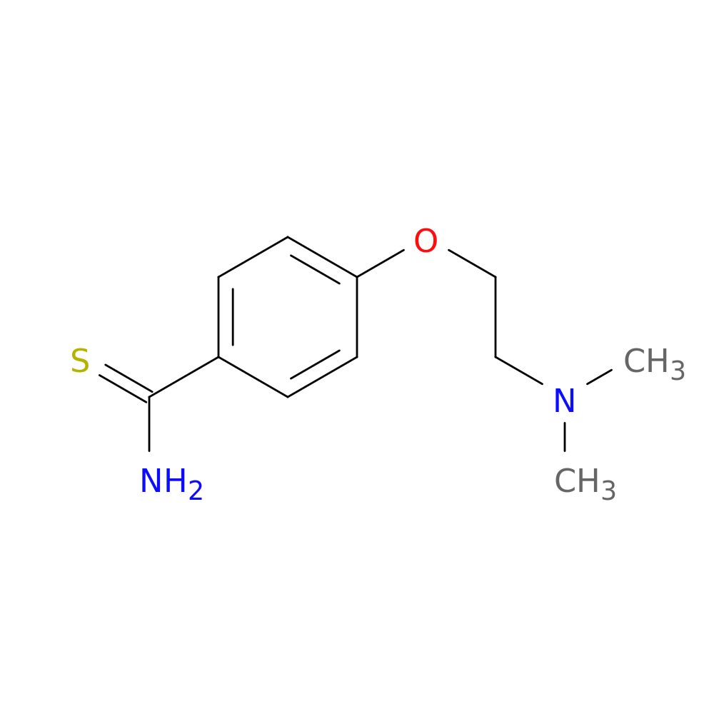 4-[2-(dimethylamino)ethoxy]benzene-1-carbothioamide