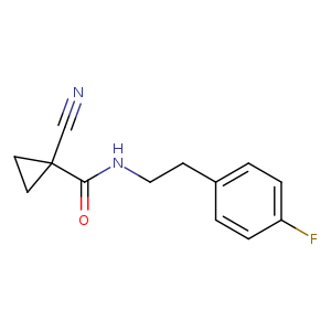 1-cyano-N-[2-(4-fluorophenyl)ethyl]cyclopropane-1-carboxamide