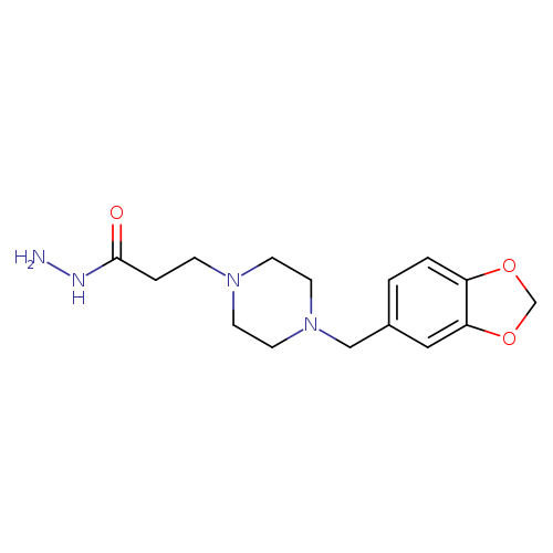 3-[4-(2H-1,3-benzodioxol-5-ylmethyl)piperazin-1-yl]propanehydrazide