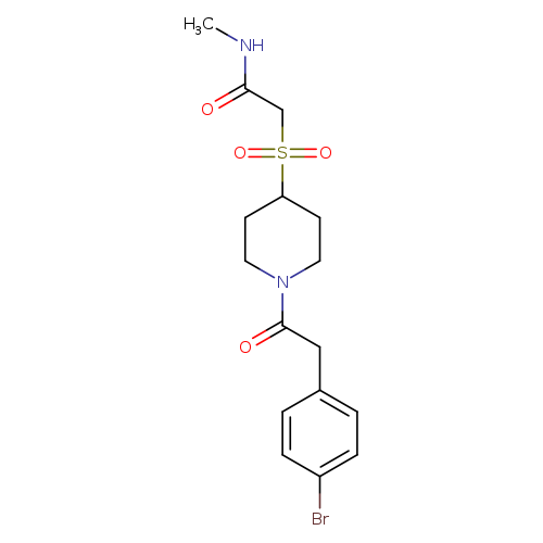 2-({1-[2-(4-bromophenyl)acetyl]piperidin-4-yl}sulfonyl)-N-methylacetamide