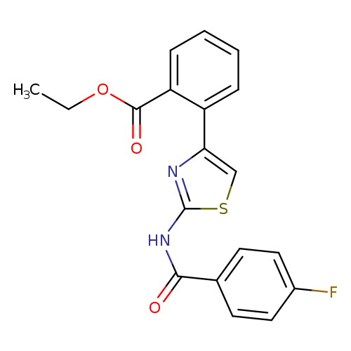 ethyl 2-[2-(4-fluorobenzamido)-1,3-thiazol-4-yl]benzoate