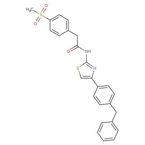 N-[4-(4-benzylphenyl)-1,3-thiazol-2-yl]-2-(4-methanesulfonylphenyl)acetamide