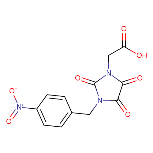 2-{3-[(4-nitrophenyl)methyl]-2,4,5-trioxoimidazolidin-1-yl}acetic acid