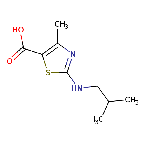 4-Methyl-2-[(2-methylpropyl)amino]-1,3-thiazole-5-carboxylic acid