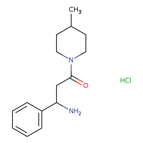 3-amino-1-(4-methylpiperidin-1-yl)-3-phenylpropan-1-one hydrochloride