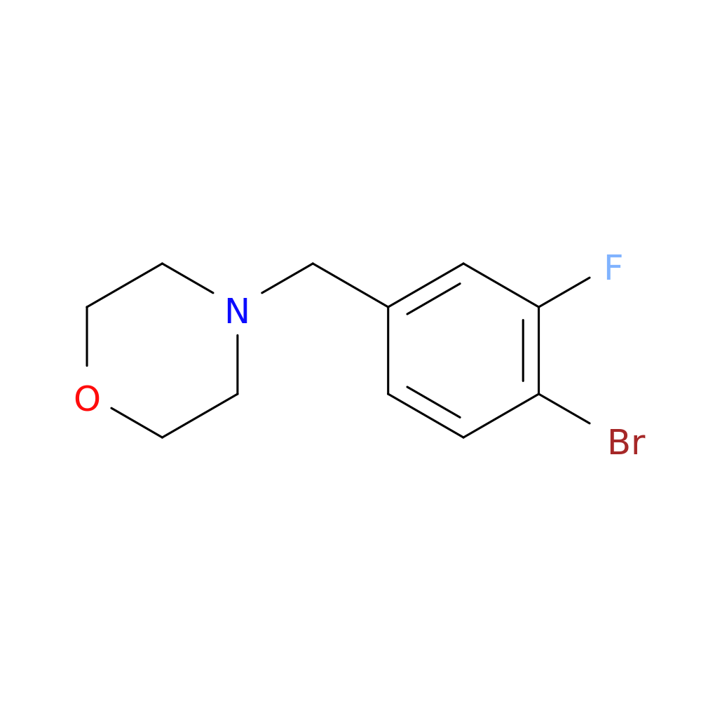 4-(4-bromo-3-fluorobenzyl)morpholine