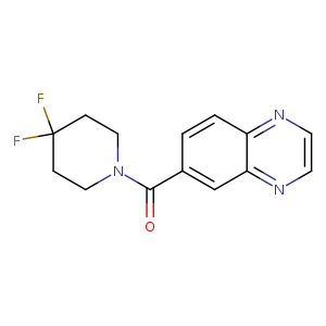 6-(4,4-difluoropiperidine-1-carbonyl)quinoxaline