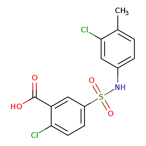2-Chloro-5-(3-chloro-4-methyl-phenylsulfamoyl)-benzoic acid