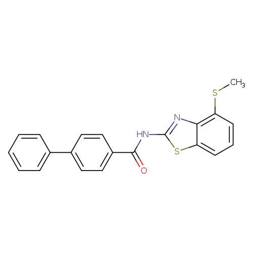 N-[4-(methylsulfanyl)-1,3-benzothiazol-2-yl]-[1,1'-biphenyl]-4-carboxamide