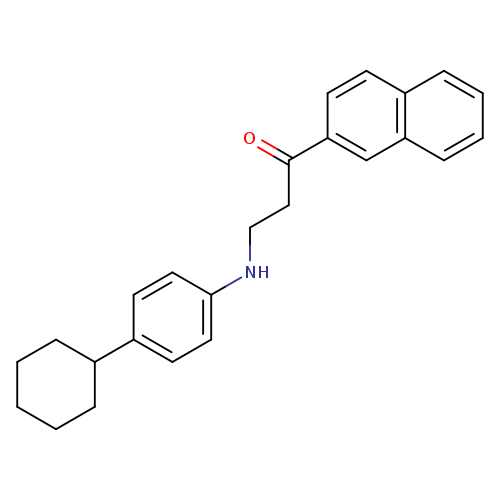3-[(4-cyclohexylphenyl)amino]-1-(naphthalen-2-yl)propan-1-one