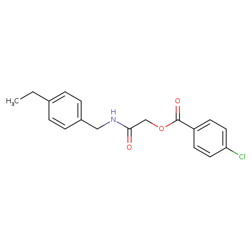 {[(4-ethylphenyl)methyl]carbamoyl}methyl 4-chlorobenzoate
