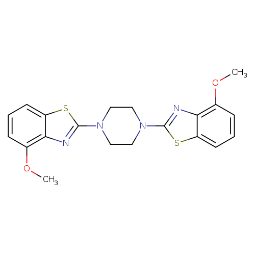 4-methoxy-2-[4-(4-methoxy-1,3-benzothiazol-2-yl)piperazin-1-yl]-1,3-benzothiazole