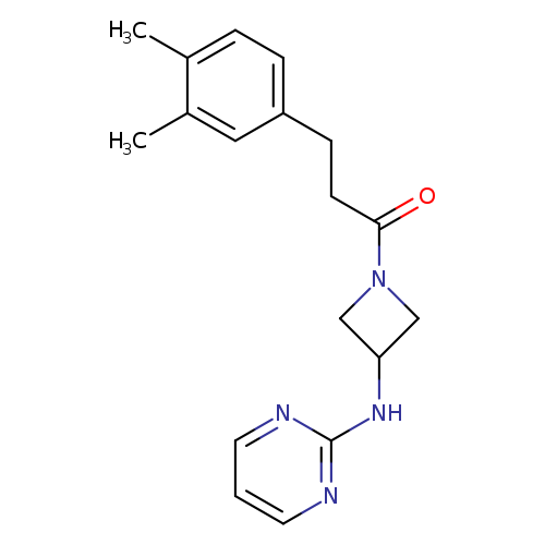 3-(3,4-dimethylphenyl)-1-{3-[(pyrimidin-2-yl)amino]azetidin-1-yl}propan-1-one