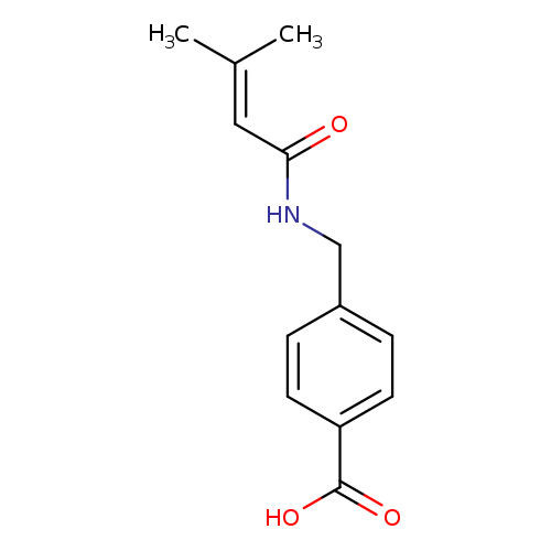 4-[(3-Methylbut-2-enamido)methyl]benzoic acid
