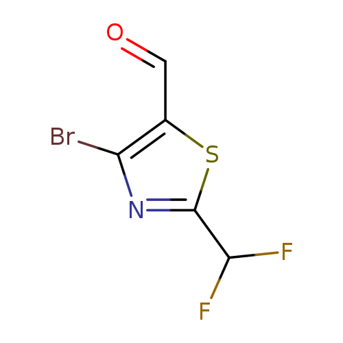 4-bromo-2-(difluoromethyl)-1,3-thiazole-5-carbaldehyde