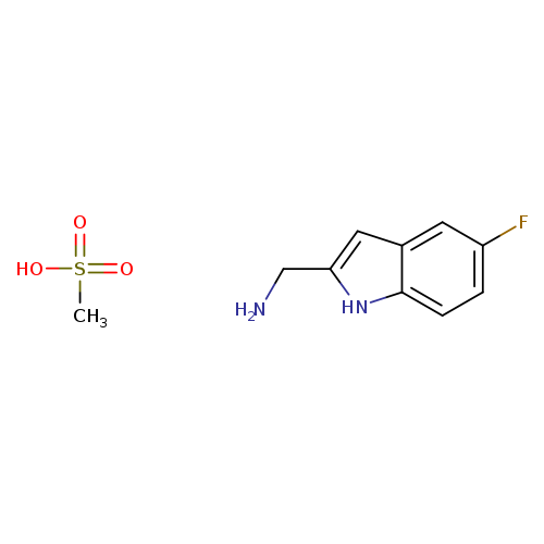 [(5-fluoro-1H-indol-2-yl)methyl]amine methanesulfonate