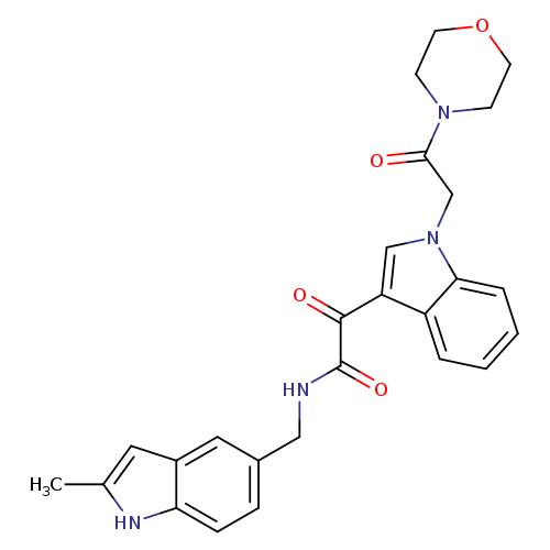 N-[(2-methyl-1H-indol-5-yl)methyl]-2-{1-[2-(morpholin-4-yl)-2-oxoethyl]-1H-indol-3-yl}-2-oxoacetamide