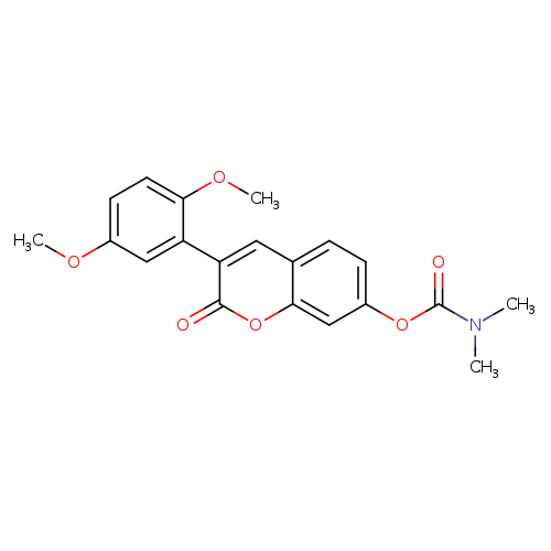 3-(2,5-dimethoxyphenyl)-2-oxo-2H-chromen-7-yl N,N-dimethylcarbamate