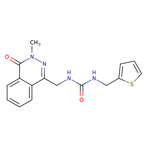 1-[(3-methyl-4-oxo-3,4-dihydrophthalazin-1-yl)methyl]-3-[(thiophen-2-yl)methyl]urea