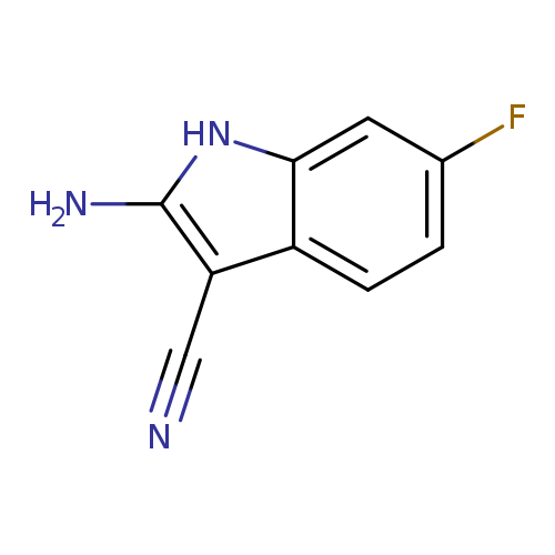 2-amino-6-fluoro-1H-indole-3-carbonitrile