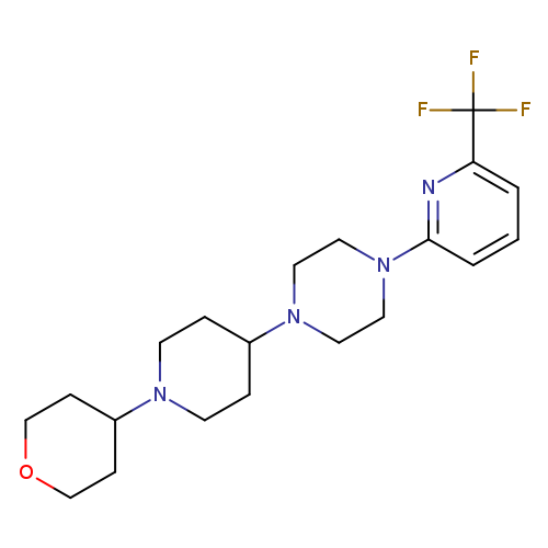 1-[1-(oxan-4-yl)piperidin-4-yl]-4-[6-(trifluoromethyl)pyridin-2-yl]piperazine