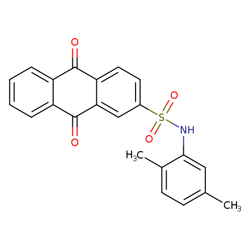N-(2,5-dimethylphenyl)-9,10-dioxo-9,10-dihydroanthracene-2-sulfonamide
