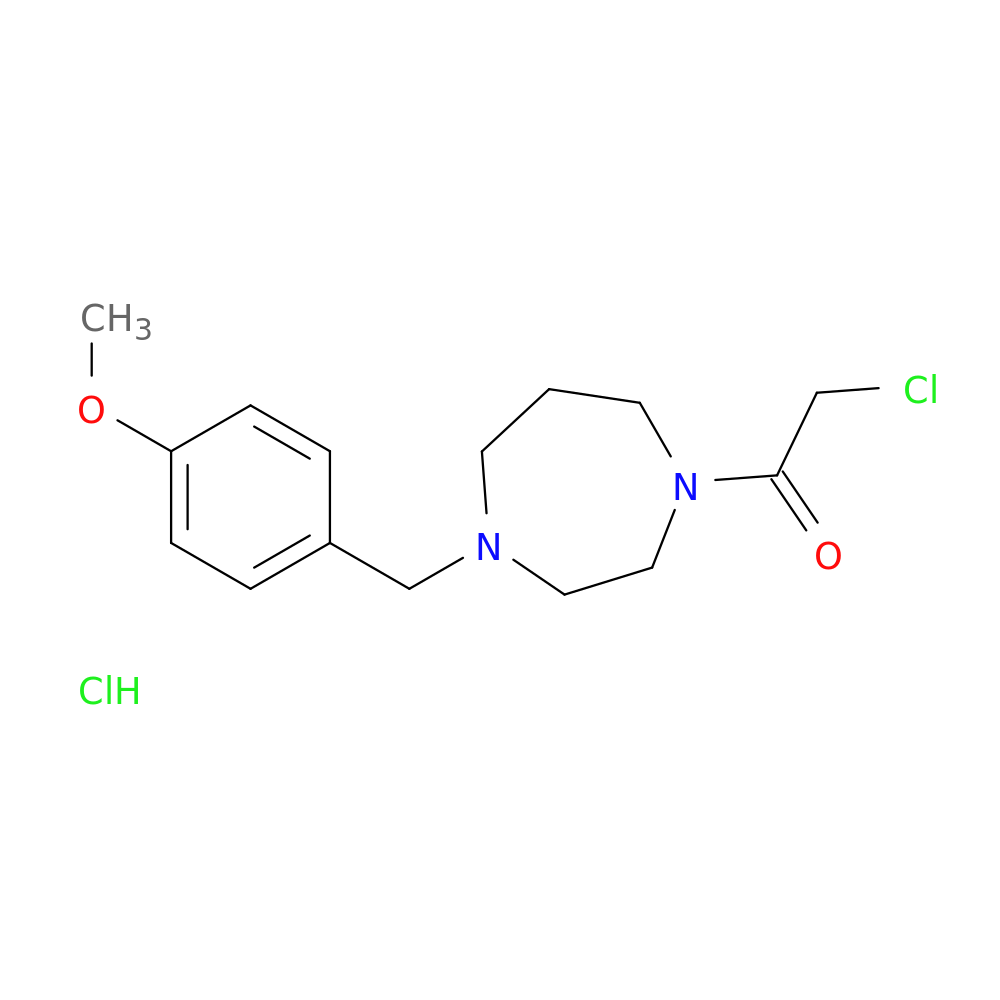 2-chloro-1-{4-[(4-methoxyphenyl)methyl]-1,4-diazepan-1-yl}ethan-1-one hydrochloride
