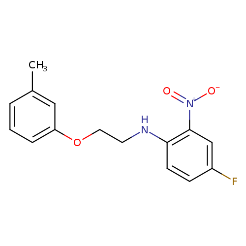 4-fluoro-N-[2-(3-methylphenoxy)ethyl]-2-nitroaniline