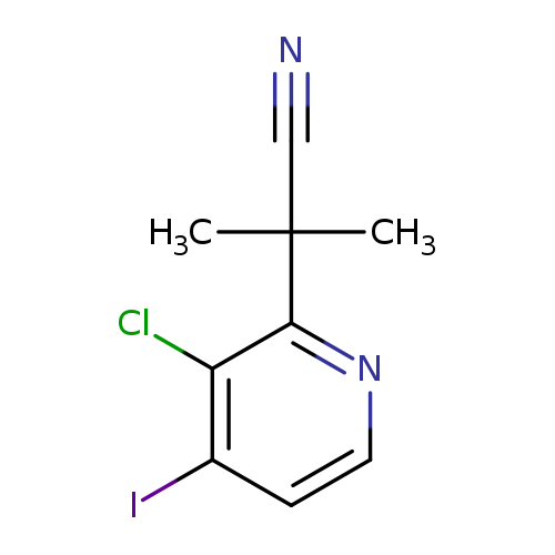 2-(3-chloro-4-iodopyridin-2-yl)-2-methylpropanenitrile