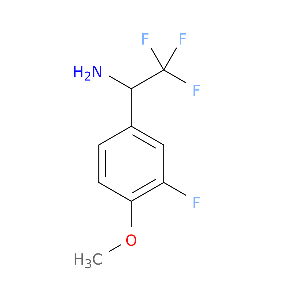 Benzenemethanamine, 3-fluoro-4-methoxy-α-(trifluoromethyl)-