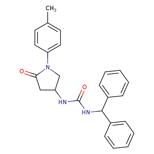 1-(diphenylmethyl)-3-[1-(4-methylphenyl)-5-oxopyrrolidin-3-yl]urea