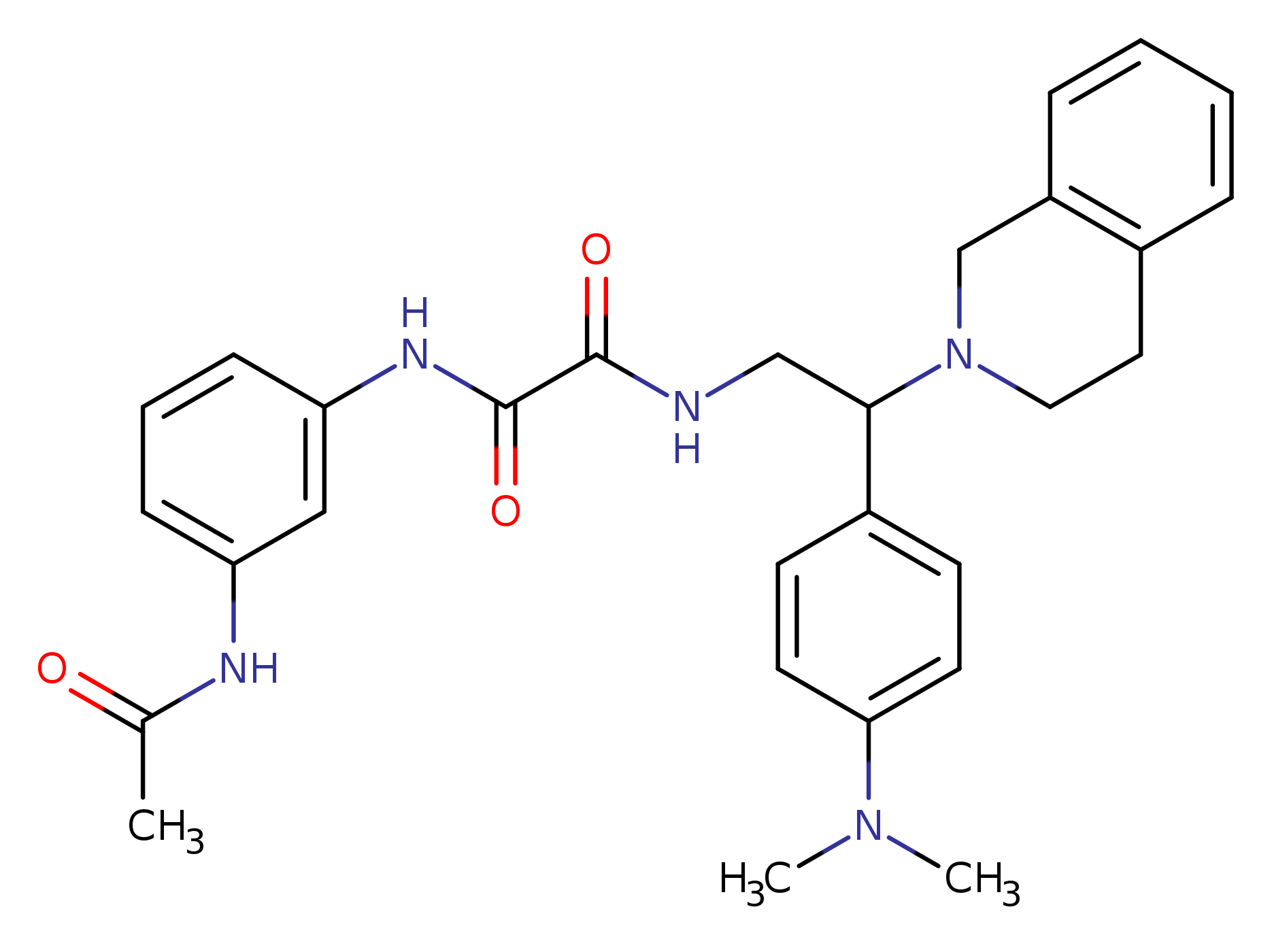 N-{2-[4-(dimethylamino)phenyl]-2-(1,2,3,4-tetrahydroisoquinolin-2-yl)ethyl}-N'-(3-acetamidophenyl)ethanediamide
