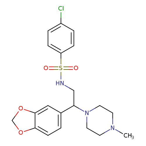 N-[2-(2H-1,3-benzodioxol-5-yl)-2-(4-methylpiperazin-1-yl)ethyl]-4-chlorobenzene-1-sulfonamide
