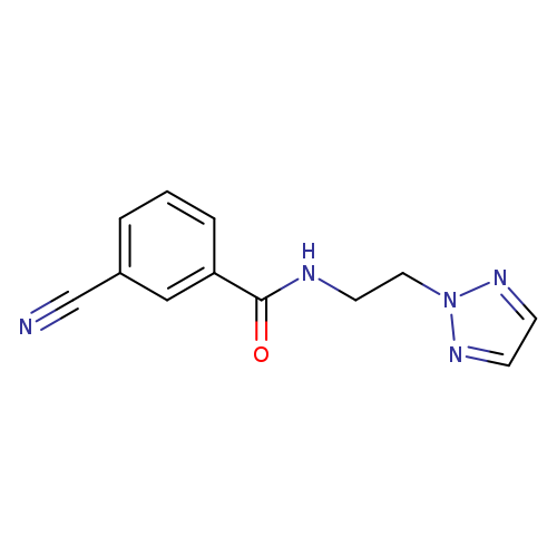 3-cyano-N-[2-(2H-1,2,3-triazol-2-yl)ethyl]benzamide
