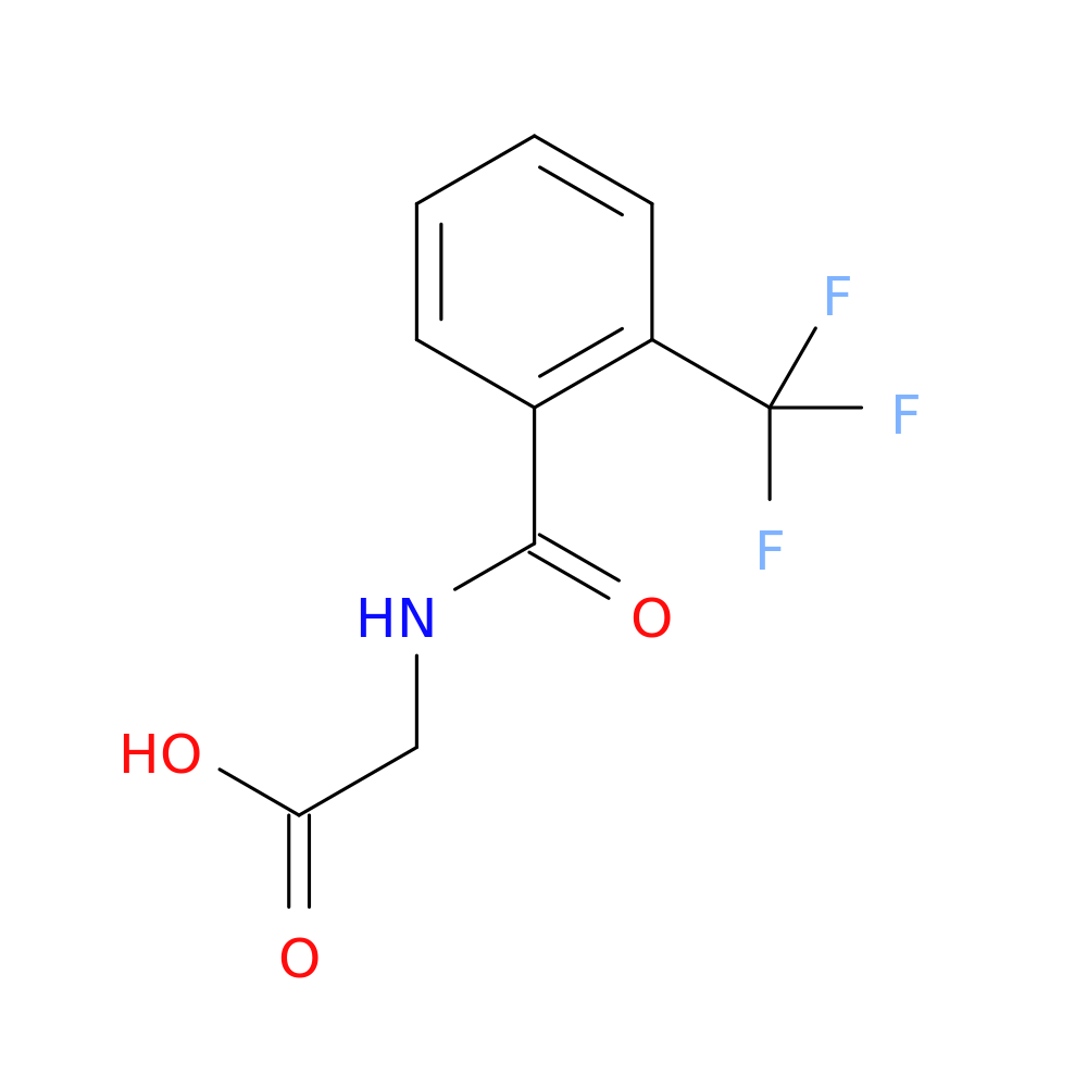 2-{[2-(trifluoromethyl)phenyl]formamido}acetic acid