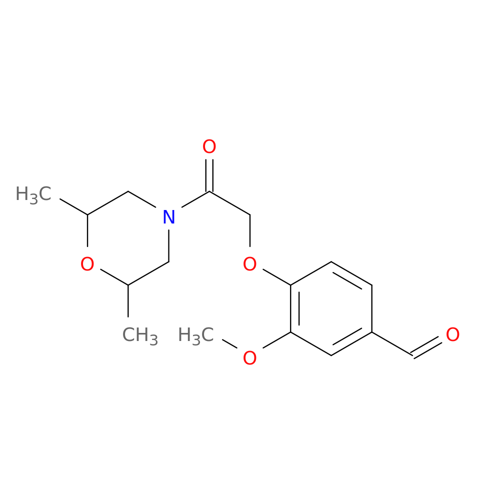 4-[2-(2,6-dimethylmorpholin-4-yl)-2-oxoethoxy]-3-methoxybenzaldehyde