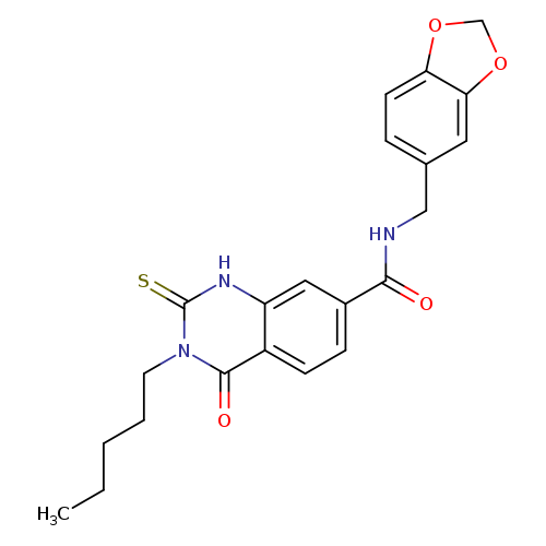 N-[(2H-1,3-benzodioxol-5-yl)methyl]-4-oxo-3-pentyl-2-sulfanylidene-1,2,3,4-tetrahydroquinazoline-7-carboxamide