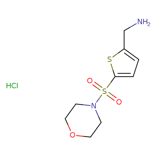 [5-(morpholine-4-sulfonyl)thiophen-2-yl]methanamine hydrochloride