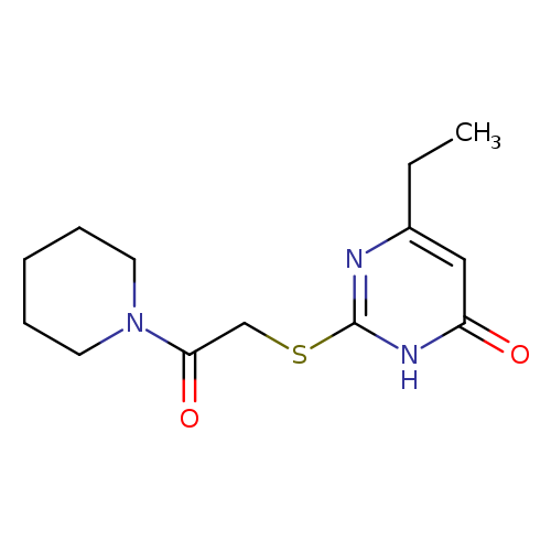 6-ethyl-2-{[2-oxo-2-(piperidin-1-yl)ethyl]sulfanyl}-3,4-dihydropyrimidin-4-one