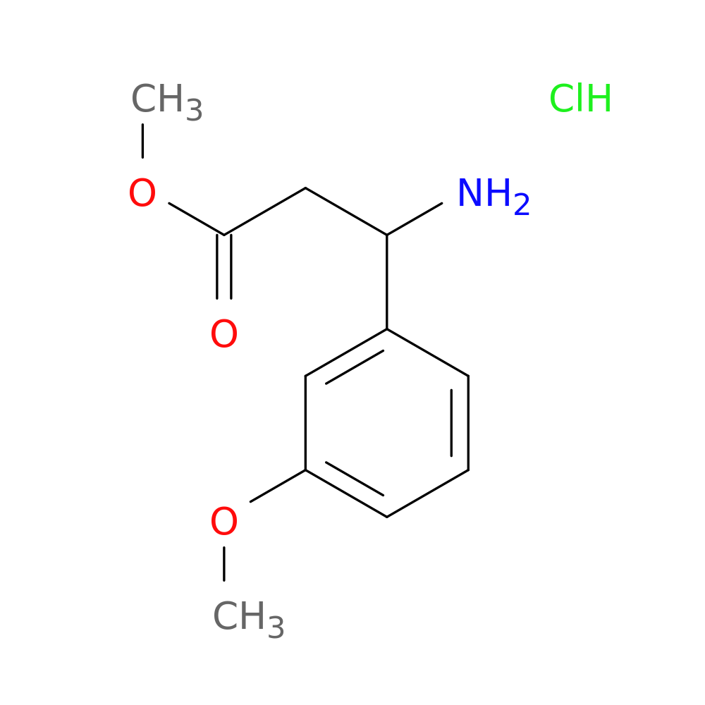 Methyl 3-amino-3-(3-methoxyphenyl)propanoate hydrochloride