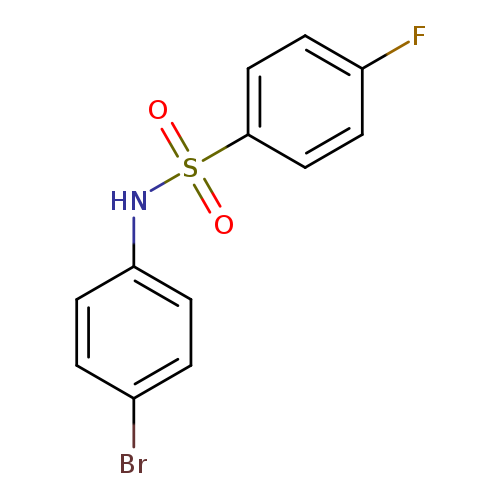 Benzenesulfonamide, N-(4-bromophenyl)-4-fluoro-