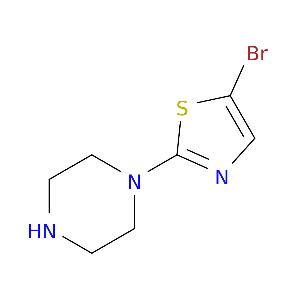 5-Bromo-2-(piperazin-1-yl)thiazole