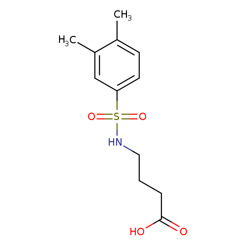 4-(3,4-dimethylbenzenesulfonamido)butanoic acid
