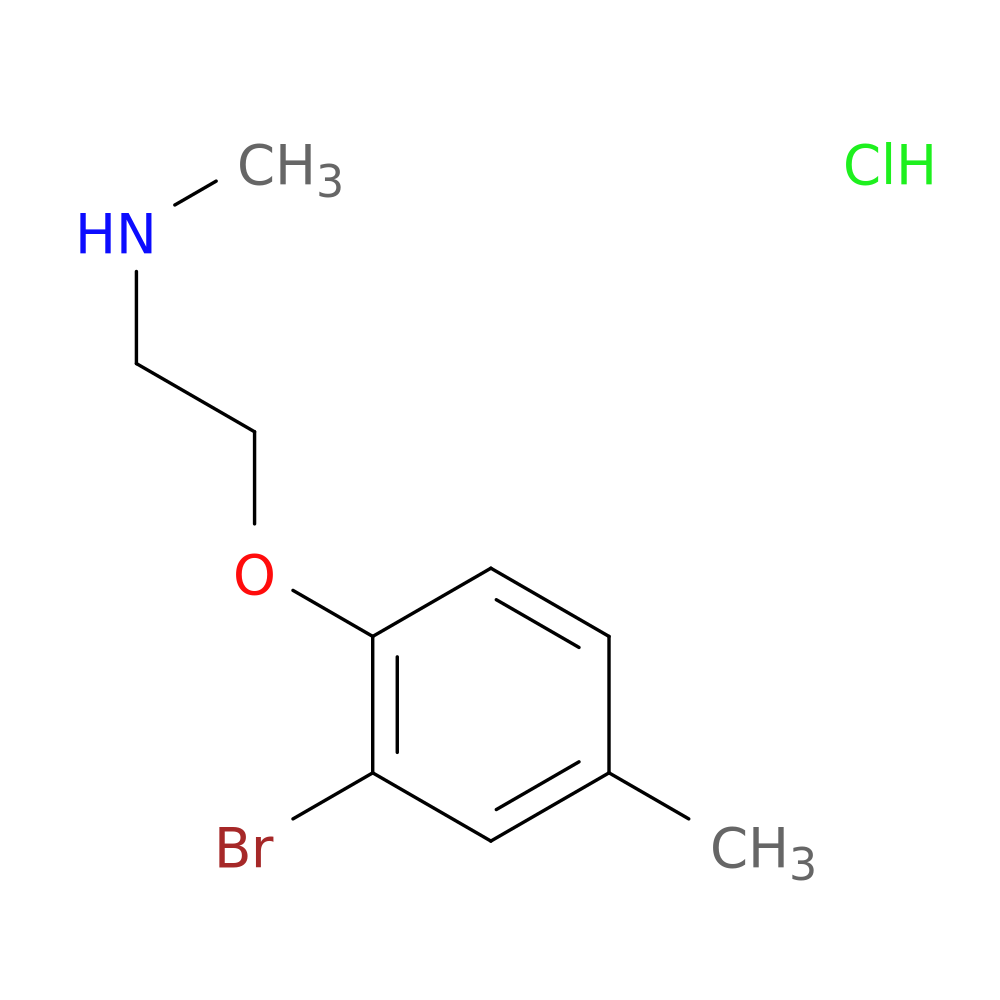 2-(2-Bromo-4-methylphenoxy)-N-methylethanamine hydrochloride